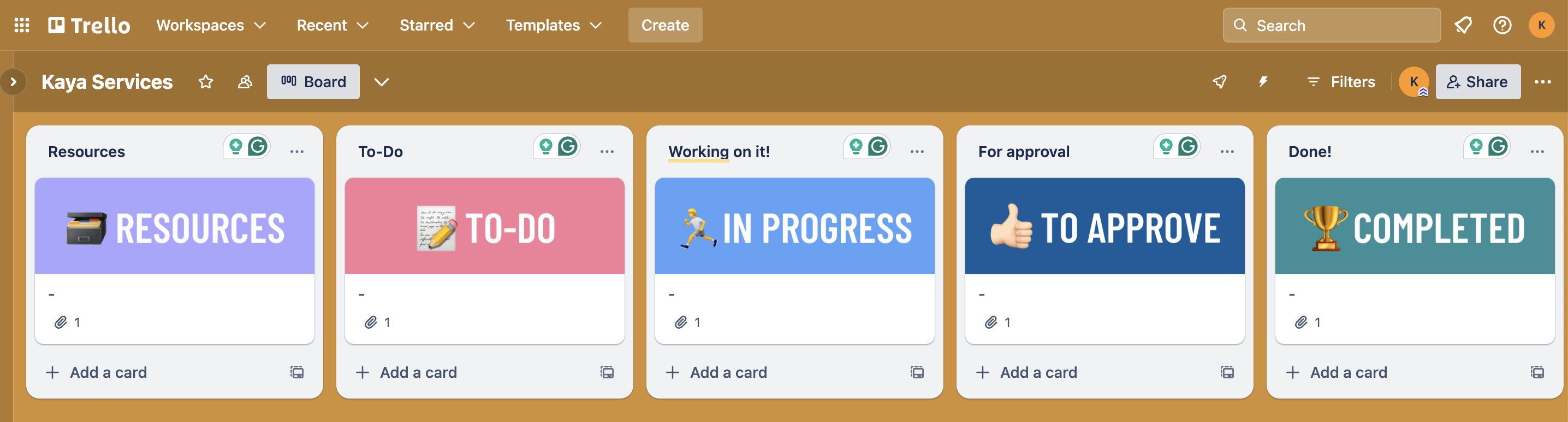 Trello boards